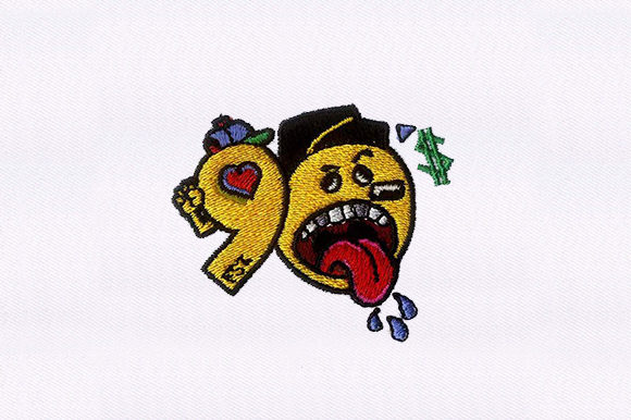 90s Era: A Retro Embroidery Design for Seasonal Collections