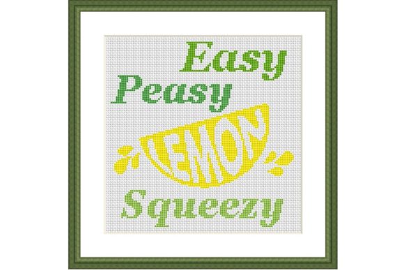 Easy Peasy Lemon Squeezy Cross Stitch Review for Gift Shops