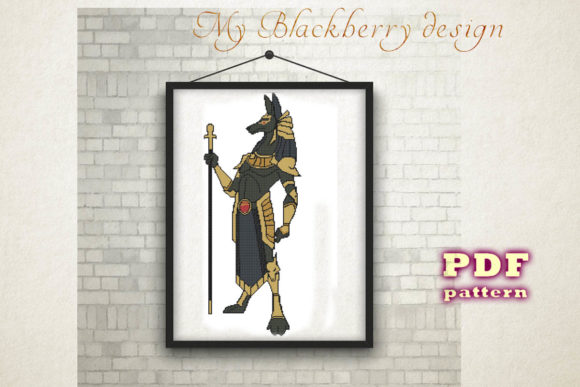 Egyptian Cross Stitch Pattern God Anubis Review