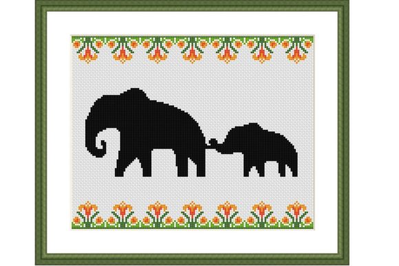 Elephant Family Cross Stitch Pattern: A Designer's Review