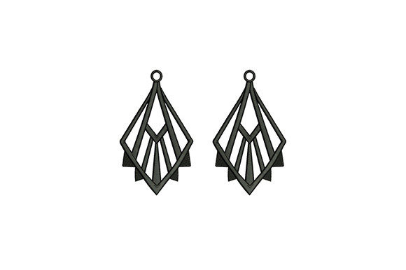 Grey Earrings Embroidery Design: A Seller's Perspective