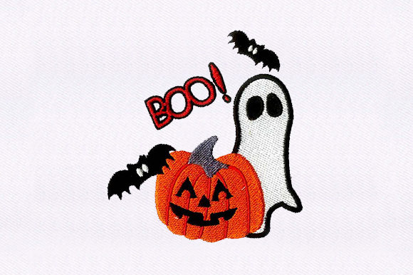 Jack O Ghost and Bats: Craft Fair Embroidery Review