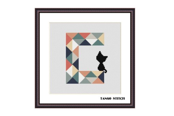 Letter C Black Kitten Cross Stitch Review for Real Projects