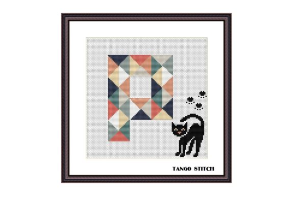 Letter P Cute Black Cat Cross Stitch: A Designer's Review