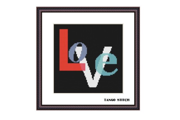 Love Typography Romantic Cross Stitch: A Seller's Review