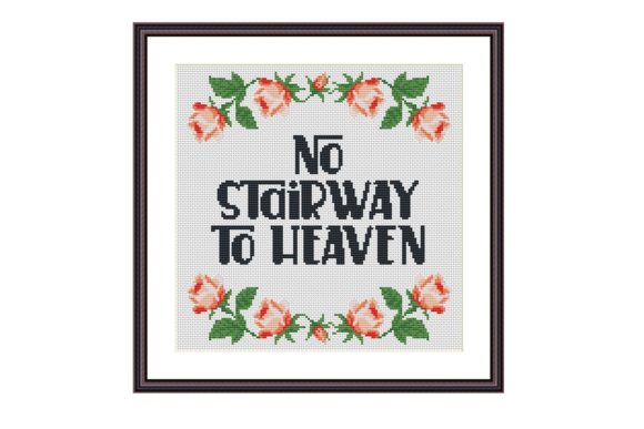 No Stairway to Heaven Funny Cross Stitch Review